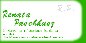 renata paschkusz business card